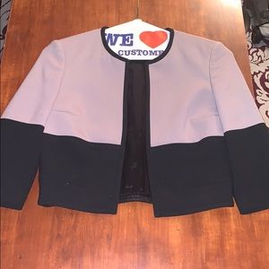 Hugo Boss Color Block Crop Blazer